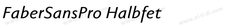 FaberSansPro Halbfet字体转换